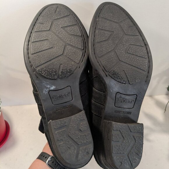 B.O.C Western Suede Slip on Mules - black size 9.5 - Picture 6 of 6